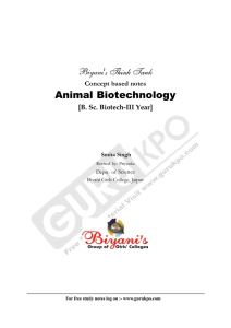 Animal Biotechnology