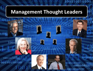 Management Thought Leaders