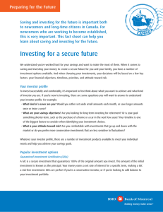 Investing for a secure future