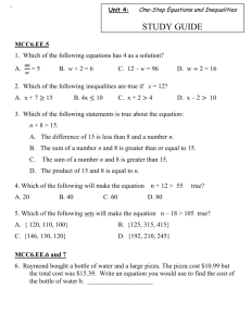 Unit 4 Study Guide - Henry County Schools
