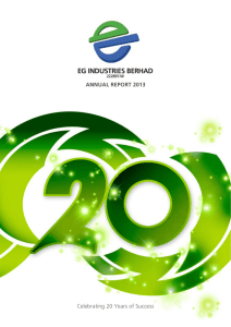 eg industries berhad annual report 2013