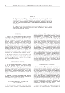 Article 14 (1) A proposal for concluding a contract addressed