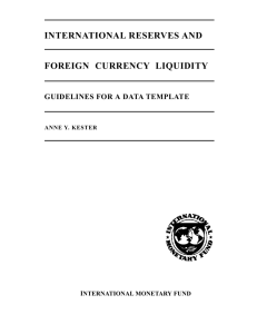 international reserves and foreign currency liquidity