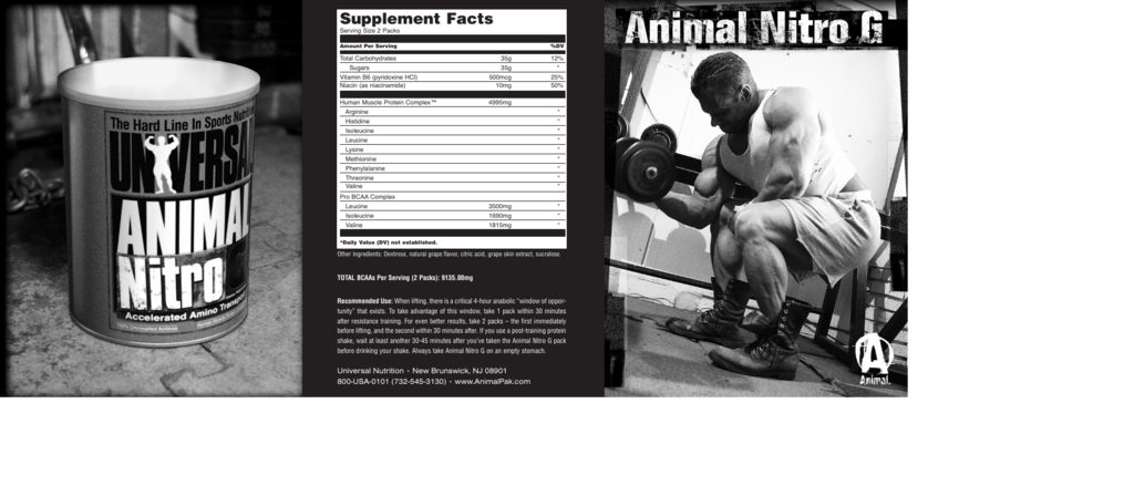 Supplement Facts - Universal Nutrition