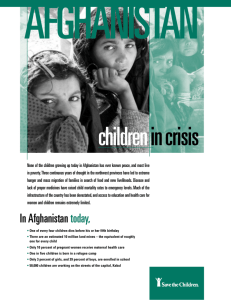 Afghanistan Children in Crisis