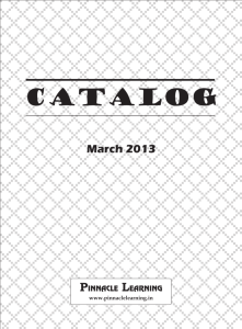 Catalogue - Pinnacle Learning
