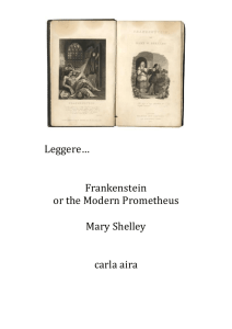 Frankenstein or the Modern Prometeus mary shelley