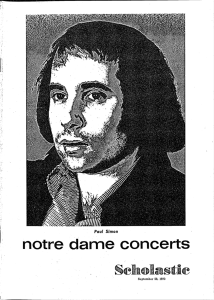 notre dame concerts - Archives of the University of Notre Dame