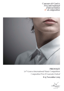press kit 2015 - Concours de Genève