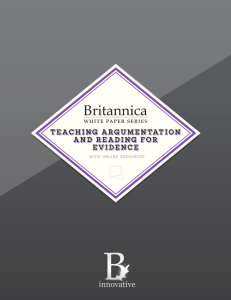 Reading For Evidence - Britannica Digital Learning