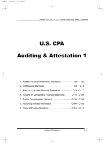 U.S. CPA Auditing & Attestation 1
