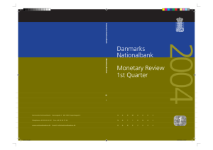 Danmarks Nationalbank Monetary Review 1st Quarter