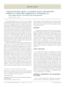 Topical hemostatic agents: a systematic review with particular