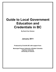 Guide To Local Government