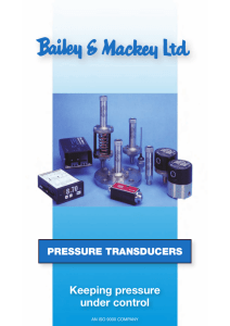 Bailey & Mackey Pressure Transducers