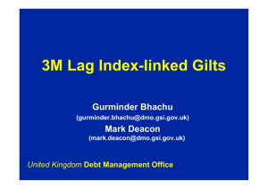 3M Lag Index-linked Gilts - UK Debt Management Office