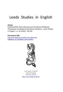 Leeds Studies in English - Digital Library