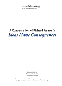 Ideas Have Consequences - Alabama Policy Institute