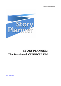 STORY PLANNER: The Storyboard CURRICULUM
