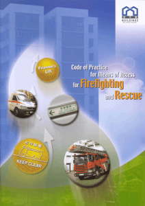 Code of Practice for the Provision of Means of Access for Firefighting
