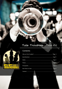 Tula Troubles Press Kit