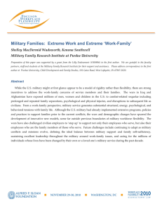Military Families - Focus on Workplace Flexibility