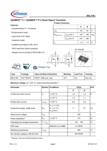 OptiMOS™ 2 + OptiMOS™-P 2 Small Signal Transistor