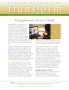 Nursing Research Advances Health