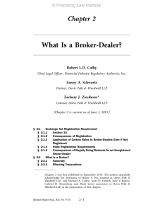 What Is a Broker-Dealer? - Davis Polk & Wardwell LLP