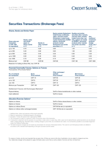 Securities Transactions (Brokerage Fees)
