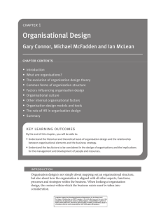 Organisational Design