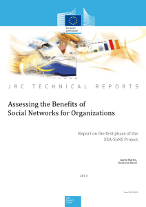 Assessing the Benefits of Social Networks for Organizations