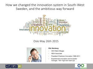 How we changed the innovation system in South-West