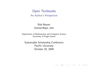 Open Textbooks - Rob Beezer