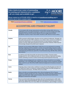 Take a look at our roster of outstanding Accounting and