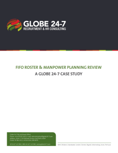 fifo roster & manpower planning review a globe 24