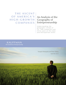 An Analysis of the Geography of Entrepreneurship