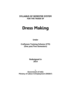 Dress Making - Directorate General of Employment & Training