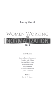 Women Working for Normalization - Women Engaged in Action On