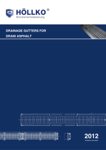 drainage gutters for drain asphalt 2012