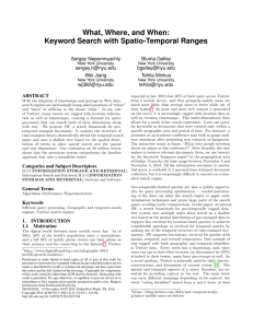 Keyword Search with Spatio-Temporal Ranges