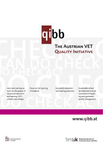The Austrian VET Quality Initiative