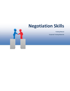 Negotiation Skills