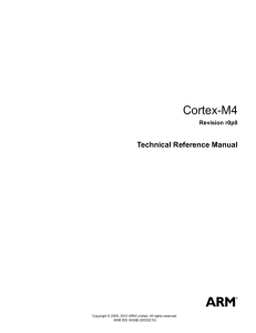 Cortex-M4 Technical Reference Manual