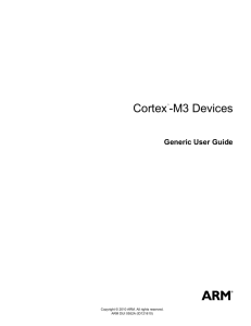 ARM Cortex-M3 Devices Generic User Guide
