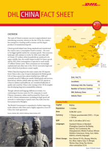 dhl china fact sheet