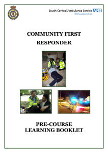 community first responder pre