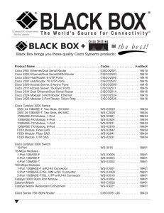 18784 Cisco Products - Black Box