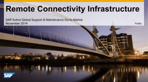 Remote Connectivity Infrastructure document