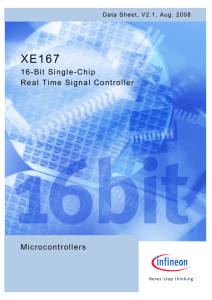 Microcontrollers 16-Bit Single-Chip Real Time Signal Controller